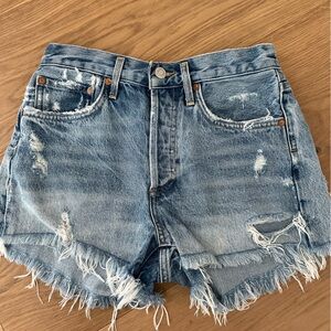 Agolde cut off denim shorts